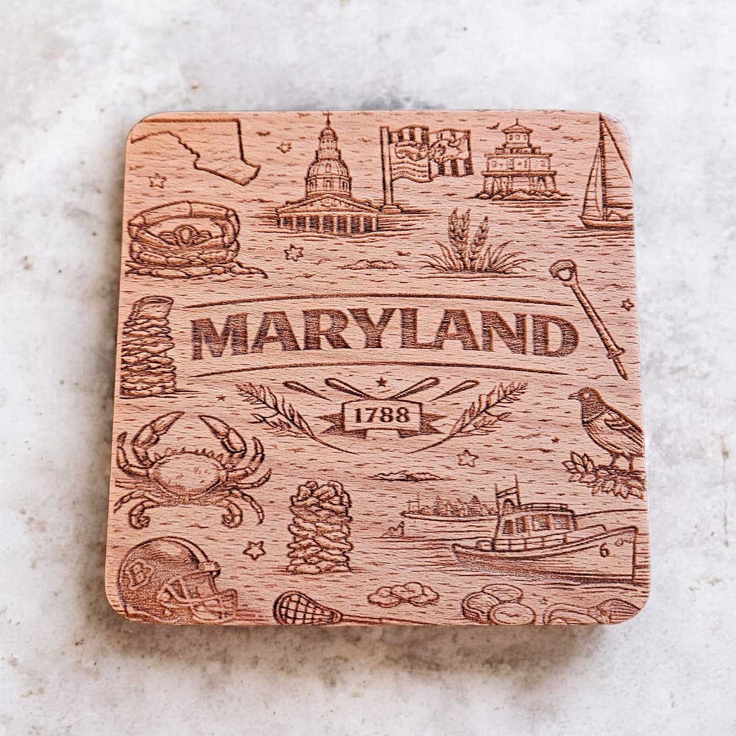 Maryland Coaster Design - Glowforge