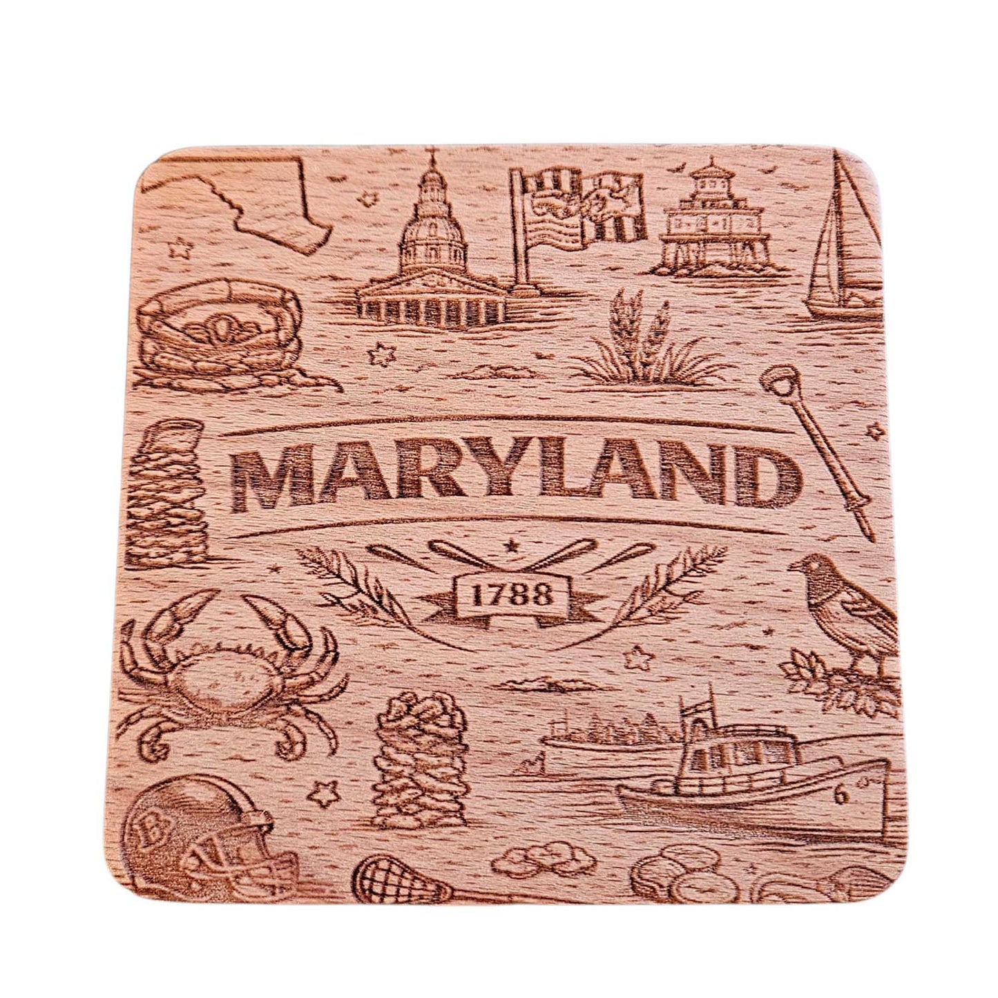 Maryland Coaster Design - Glowforge