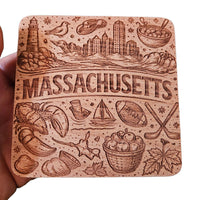 Massachusetts Coaster Design - Glowforge