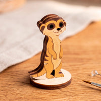 Meerkat Dollhouse Toy - Safari Animal Miniature for Play & Painting - Glowforge