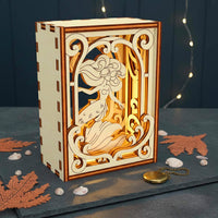 Mermaid Fantasy Diorama - Decorative Shadow Box Frame - Glowforge