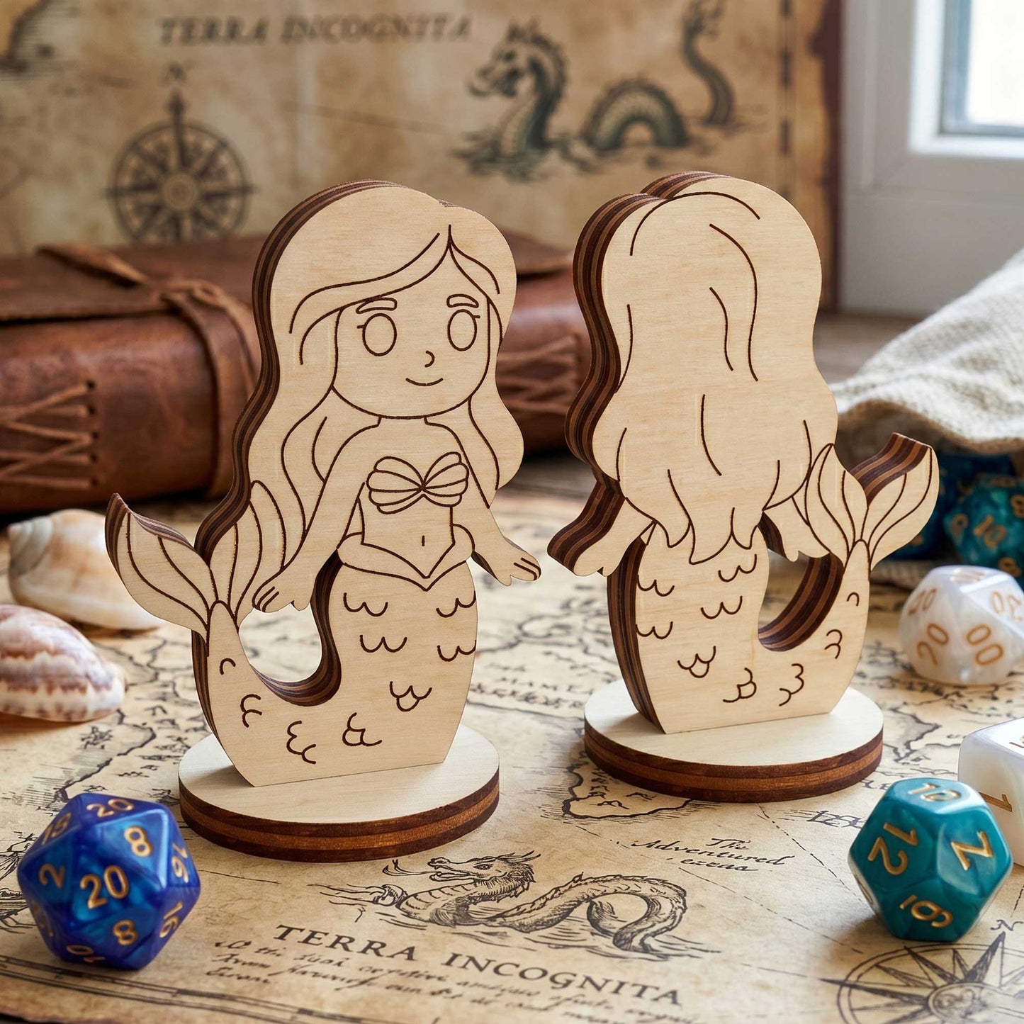 Mermaid Toy Figurine - Fantasy Sea Princess, Ocean Character Miniature
