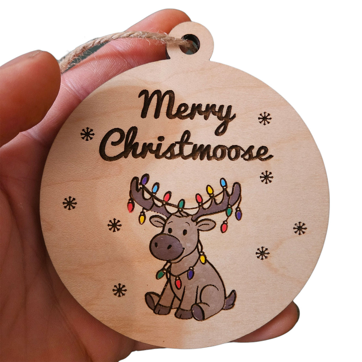 Merry Christmoose Ornament - Glowforge