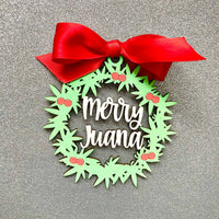 Merry Juana Christmas Ornament (Set of 2) - Glowforge