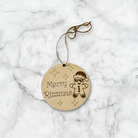 Merry Rizzmas Gingerbread Christmas Ornament - Glowforge