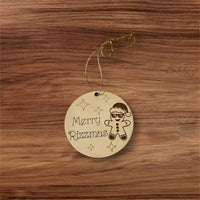 Merry Rizzmas Gingerbread Christmas Ornament - Glowforge