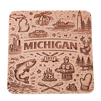 Michigan Coaster Design - Glowforge