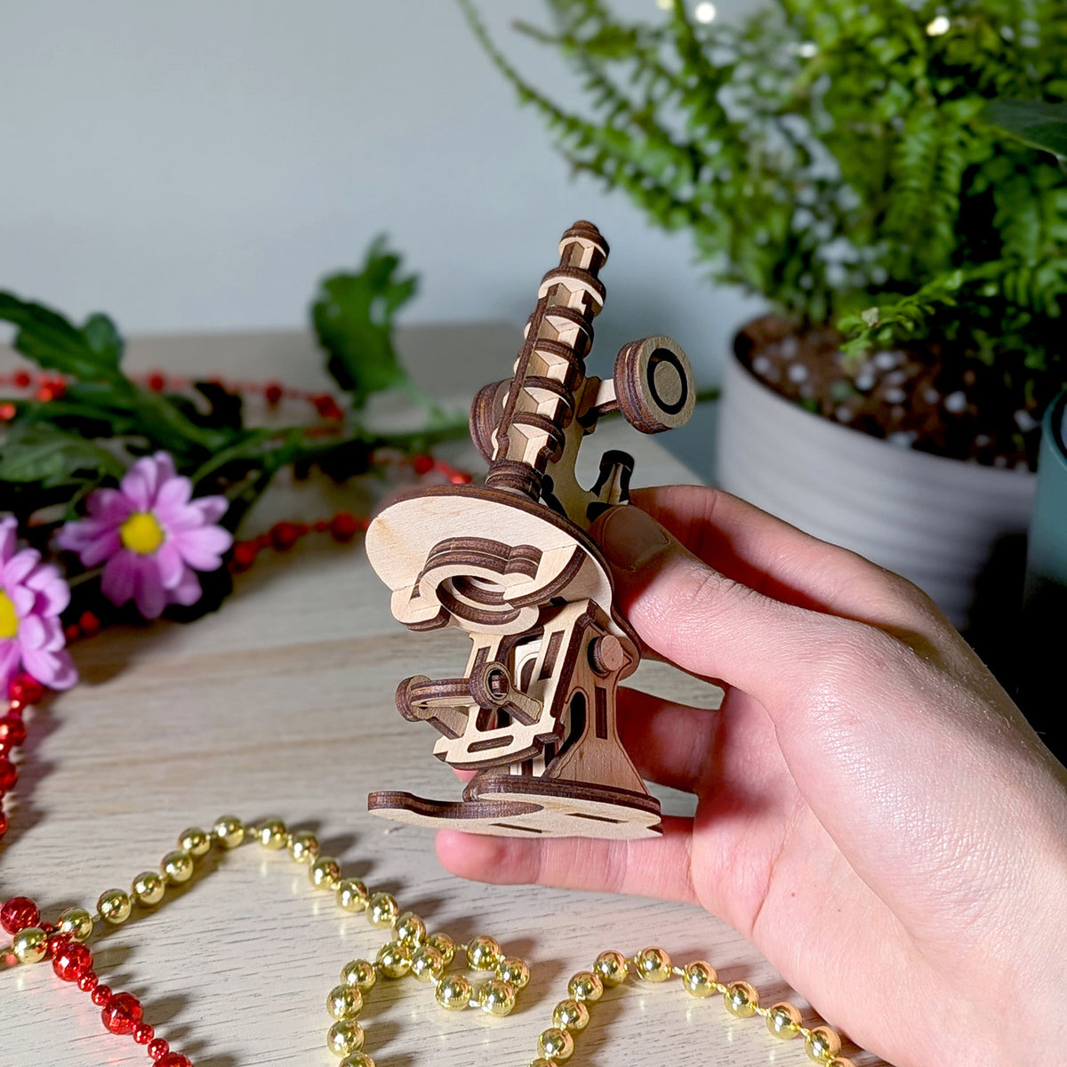 Microscope Miniature with Butterfly – Science and School Project ...