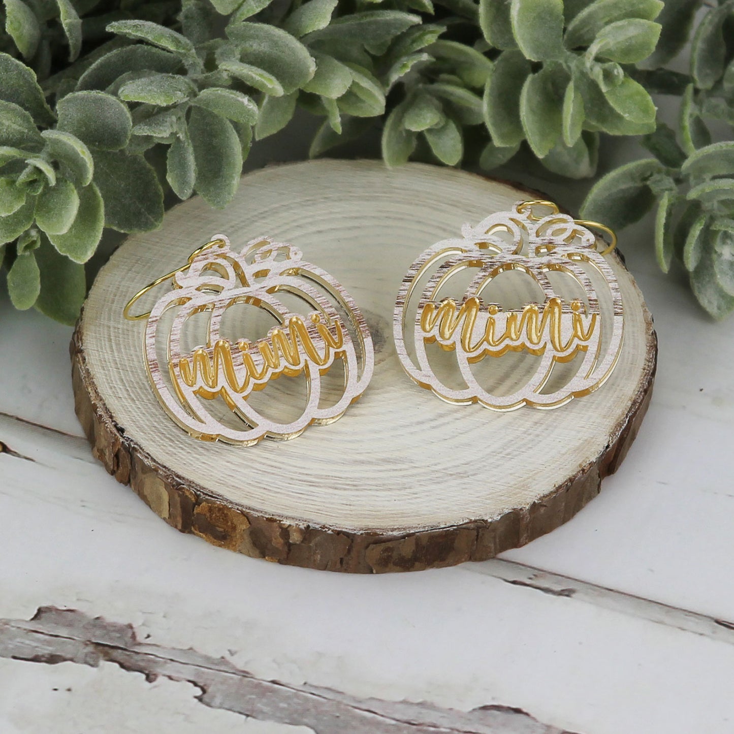 Mimi Pumpkin Earrings - Fall Earrings (Set of 2 Sizes) - Glowforge