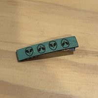 Mini Alien Leather Barrette - Glowforge