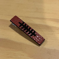 Mini Football Leather Barrette - Glowforge