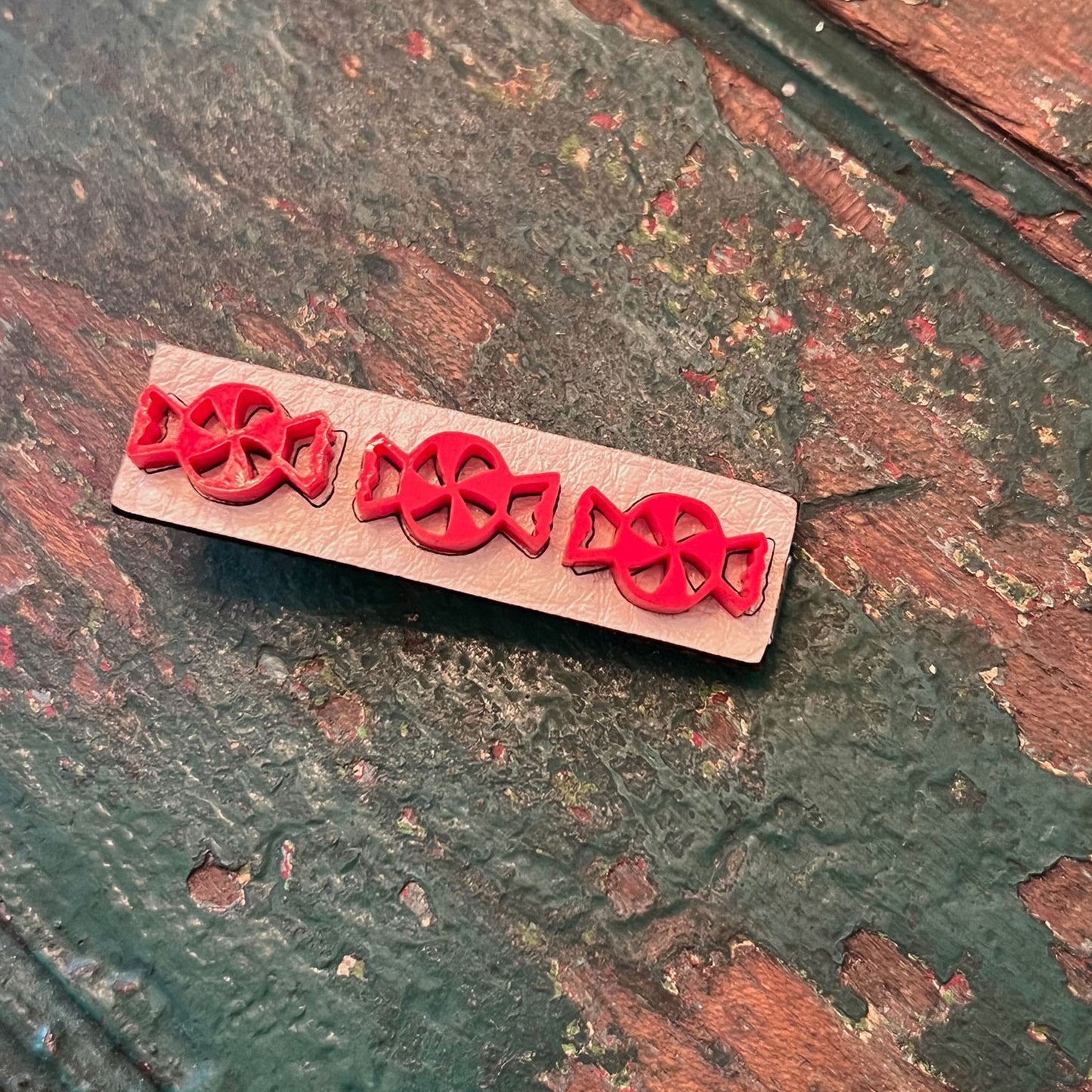 Mini Peppermint Bar Barrette - Glowforge