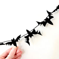 Mini Polyester Felt Doodle Bat Garland Halloween Decor - Glowforge