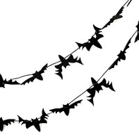 Mini Polyester Felt Doodle Bat Garland Halloween Decor - Glowforge