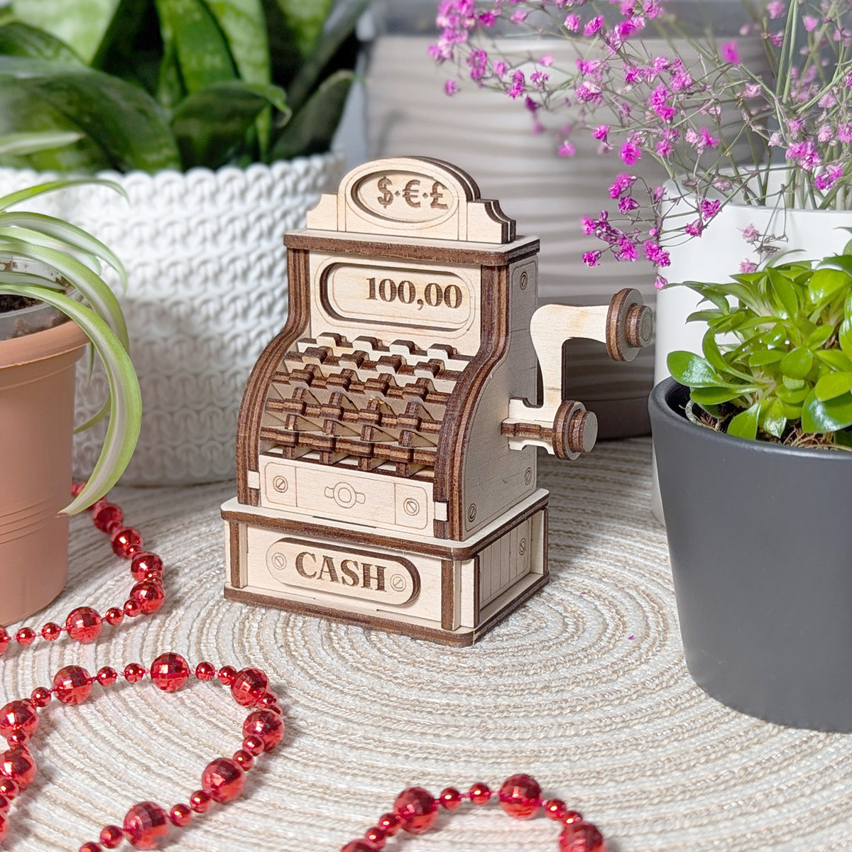 Cash Mini Machine Miniature Vintage Cash Machine - Tiny 3D Model for Shop Decor or Play ...