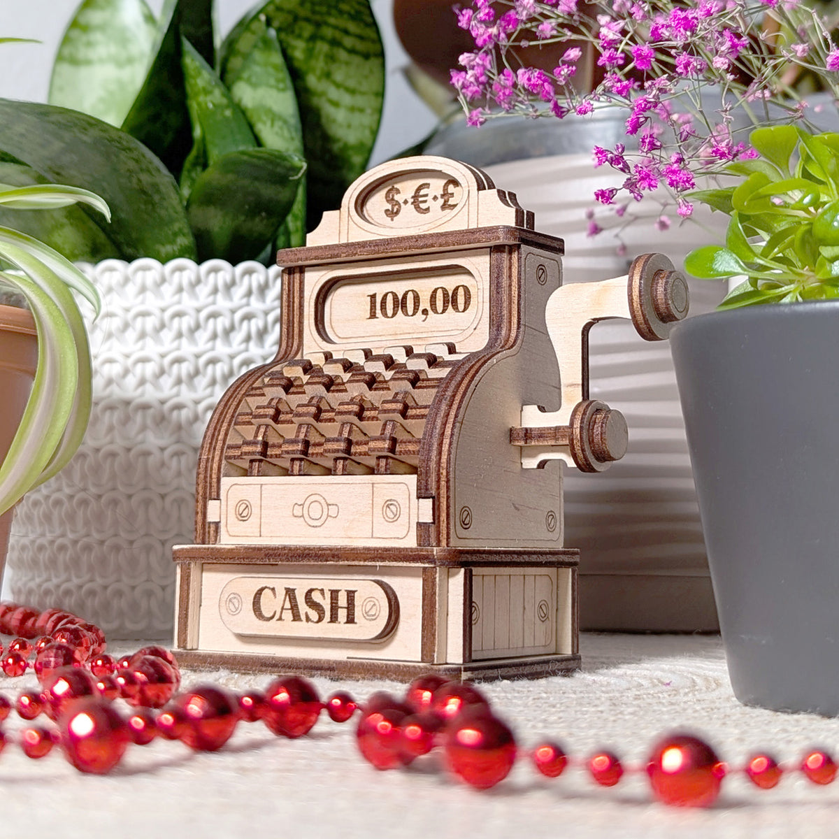 Cash Mini Machine Miniature Vintage Cash Machine - Tiny 3D Model for Shop Decor or Play ...