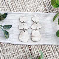 Minimal Oval Drop Dangle Earrings - Glowforge