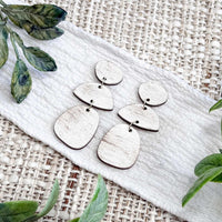 Minimal Oval Drop Dangle Earrings - Glowforge