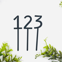 Minimalist Number Cake Toppers #0-9 - Birthday & Celebration Decor (Set of 10) - Glowforge