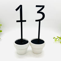 Minimalist Number Cake Toppers #0-9 - Birthday & Celebration Decor (Set of 10) - Glowforge