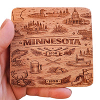 Minnesota Coaster Design - Glowforge