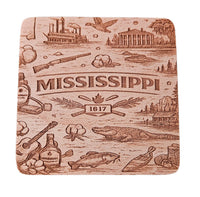 Mississippi Coaster Design - Glowforge