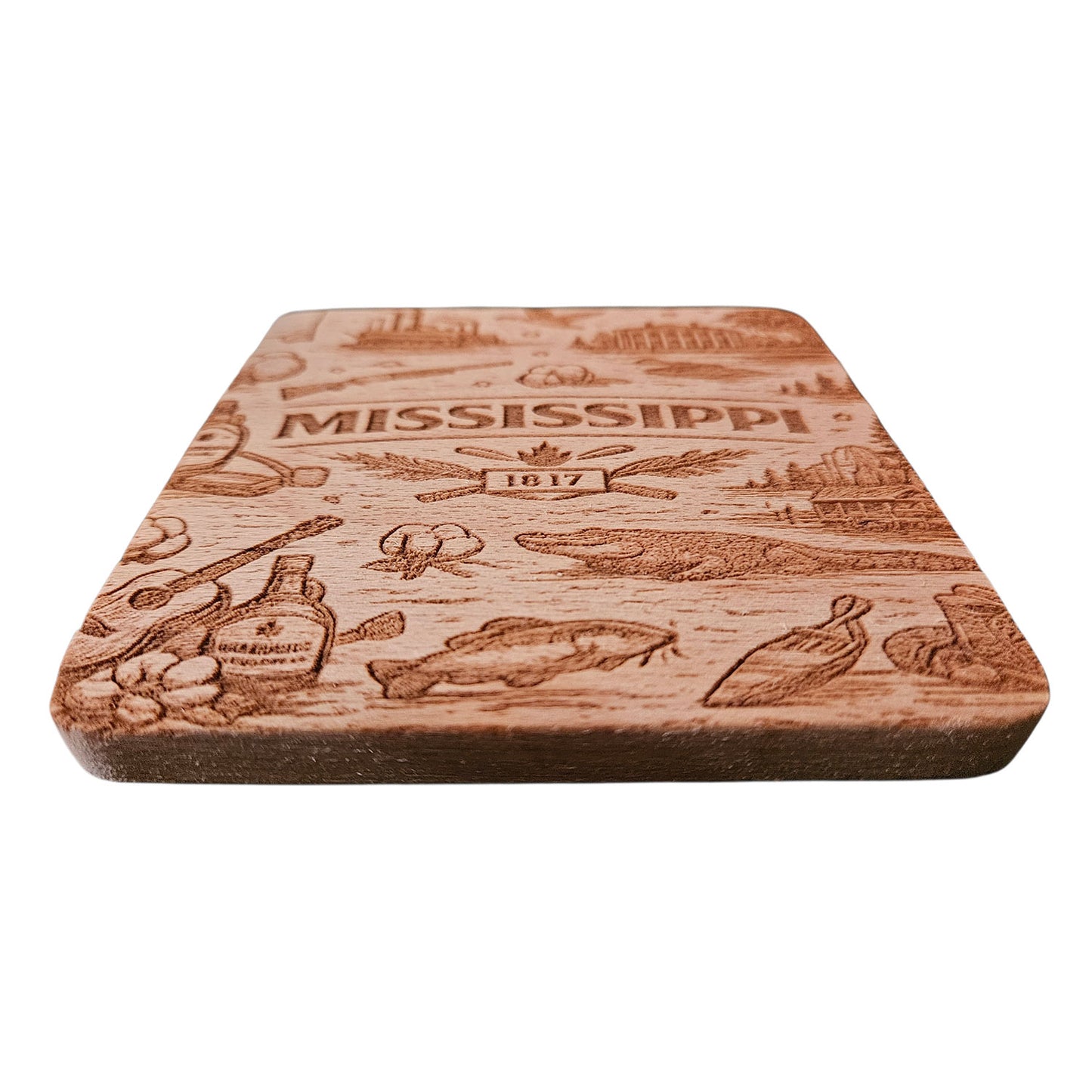 Mississippi Coaster Design - Glowforge