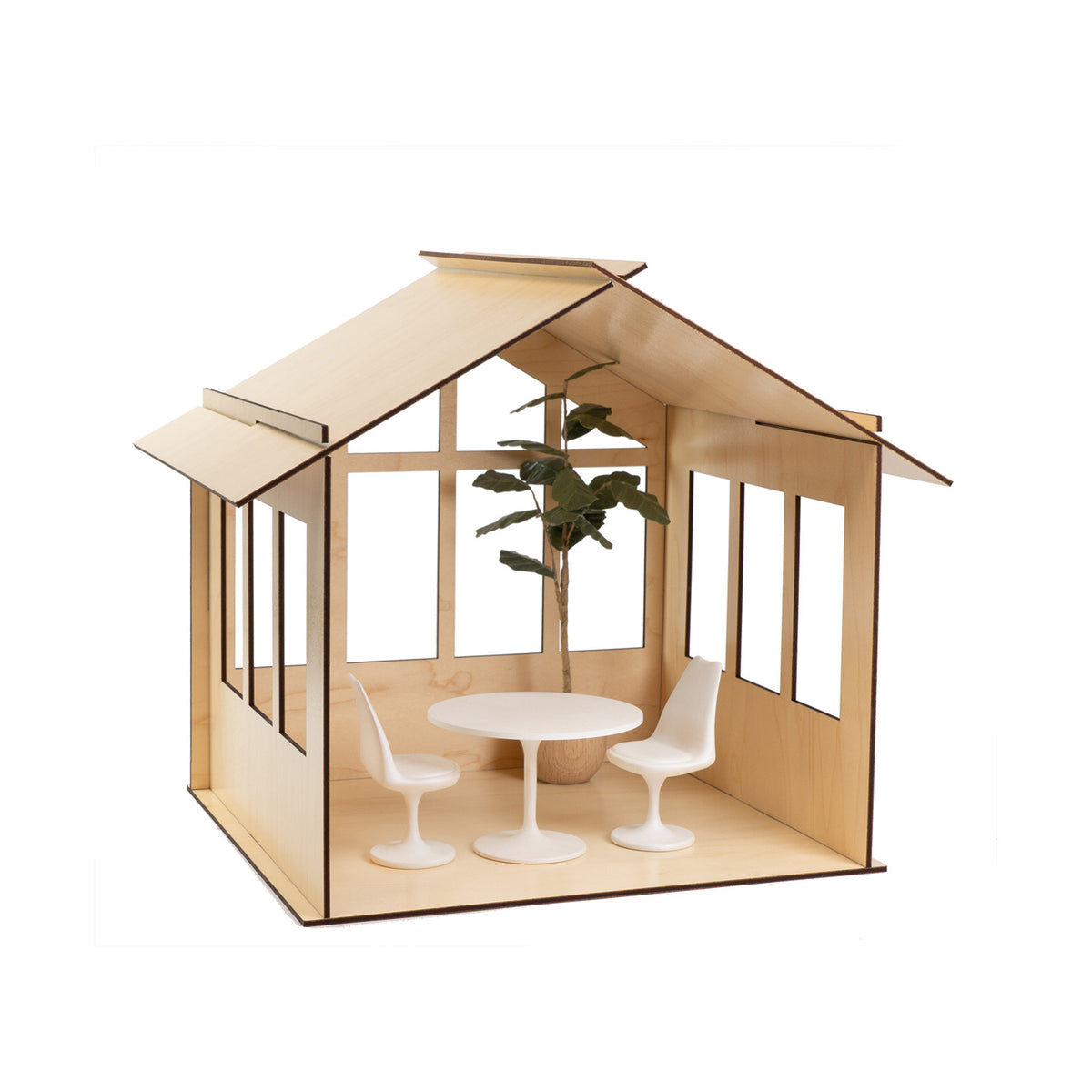 Miniatur Möbelset Für Puppenhaus – 1/12 Maßstab – Mit Nudelholz, Ei & Tablett – Aus Holz & Harz