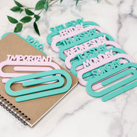 Modern Jumbo Paperclips with Day Labels (Set of 8) - Glowforge