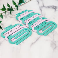 Modern Jumbo Paperclips with Day Labels (Set of 8) - Glowforge