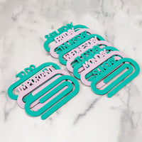 Modern Jumbo Paperclips with Day Labels (Set of 8) - Glowforge