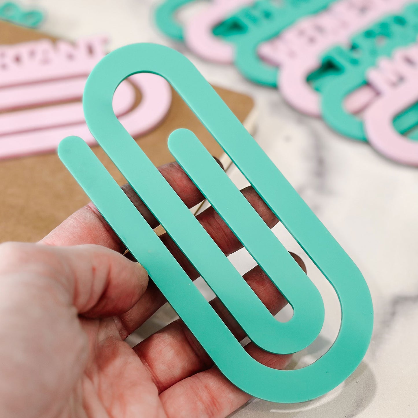 Modern Jumbo Paperclips with Day Labels (Set of 8) - Glowforge