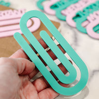Modern Jumbo Paperclips with Day Labels (Set of 8) - Glowforge