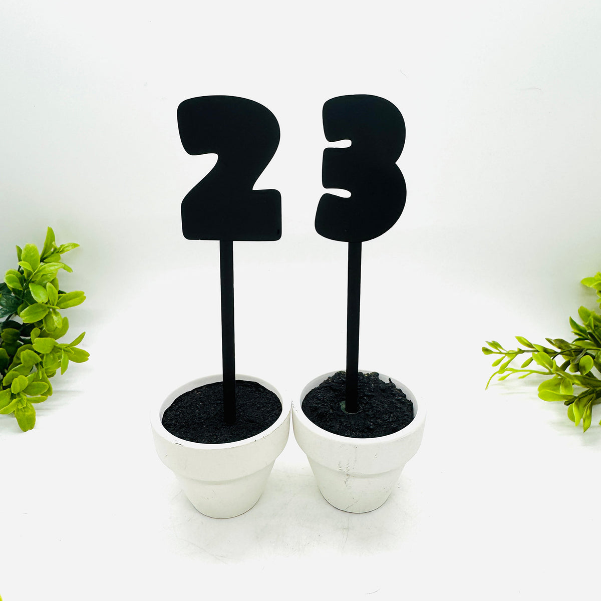 Modern Number Cake Topper #'s 0-9 - Birthday & Celebration Decor (Set of 10) - Glowforge