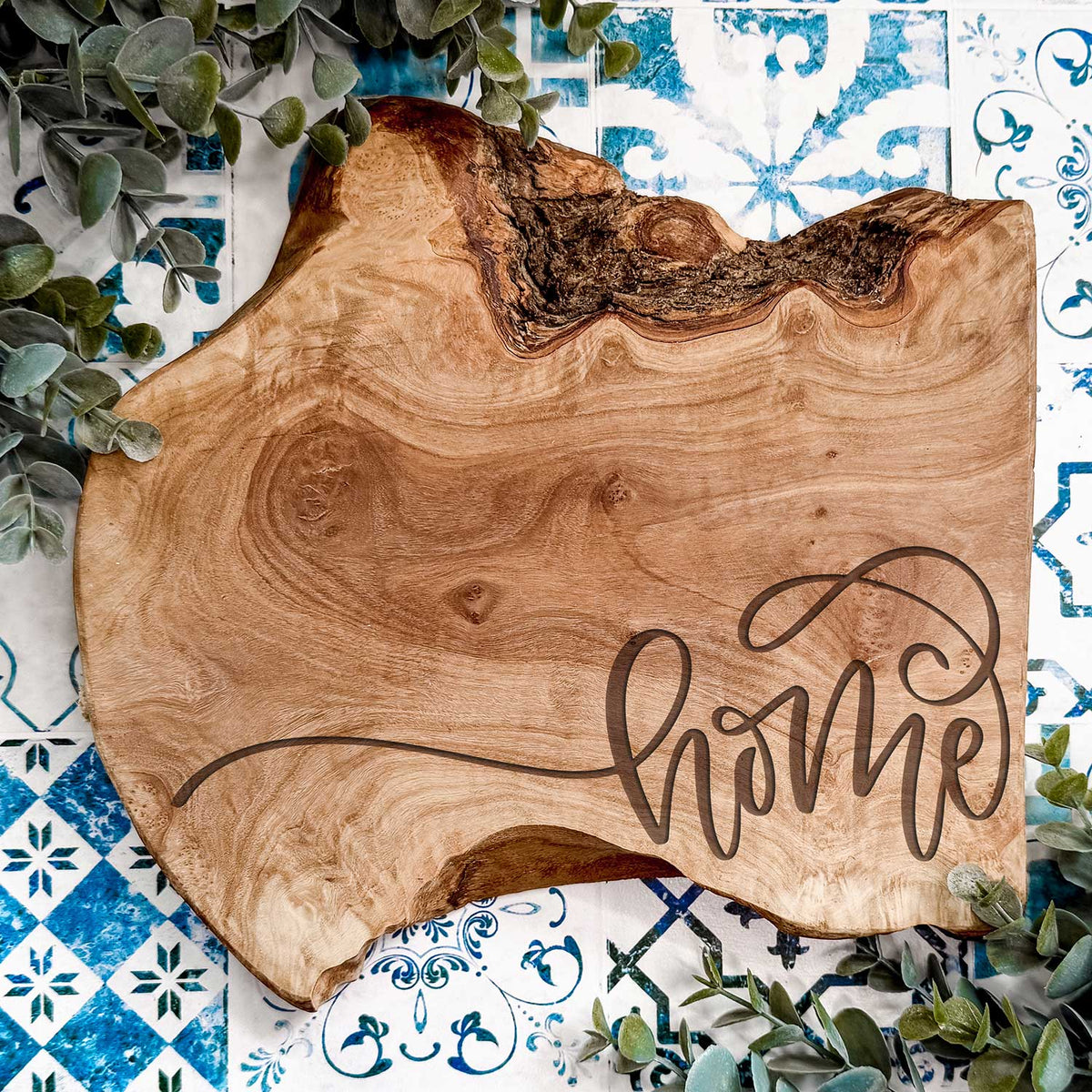 Modern Script Home Charcuterie Board Design – Glowforge Shop