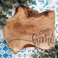 Modern Script Home Charcuterie Board Design - Glowforge
