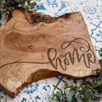 Modern Script Home Charcuterie Board Design - Glowforge