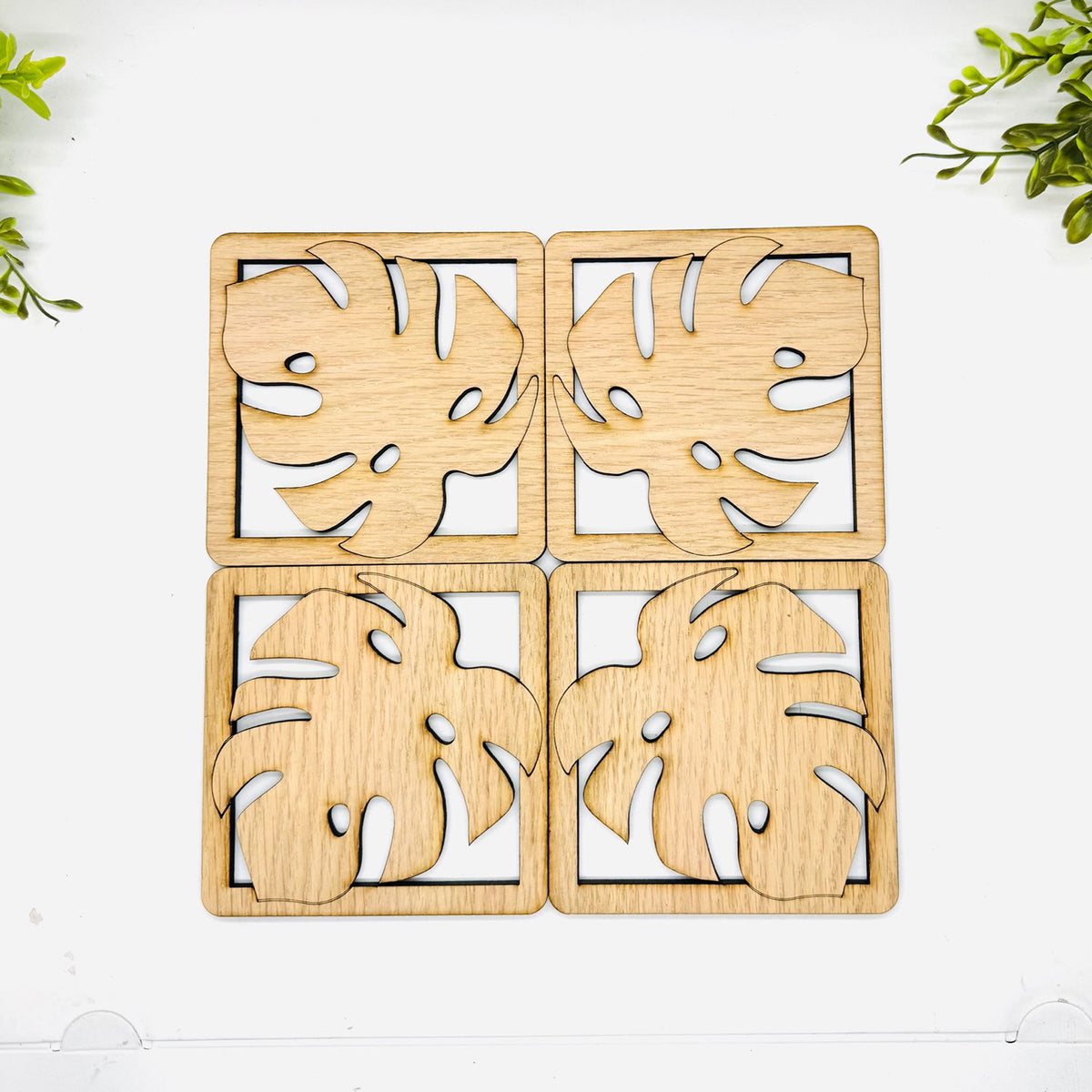 Monstera Leaf Table Protector #1 (Set of 4) - Glowforge
