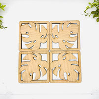 Monstera Leaf Table Protector #1 (Set of 4) - Glowforge