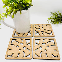 Monstera Leaf Table Protector #2 (Set of 4) - Glowforge