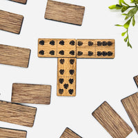 Monstera Leaves Domino Game (Set of 28) - Glowforge