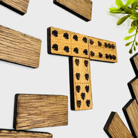 Monstera Leaves Domino Game (Set of 28) - Glowforge
