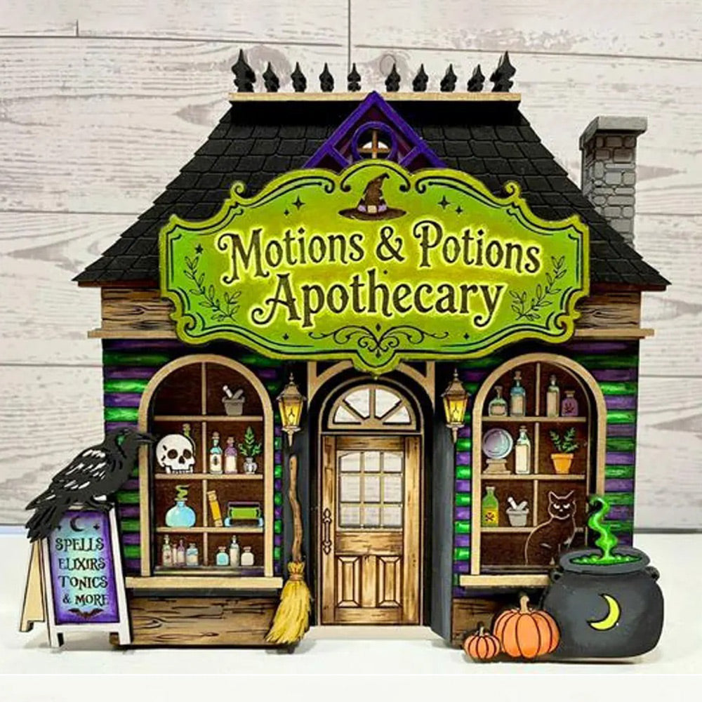Motions And Potions Apothecary Haunted Halloween Witches Store - Glowforge