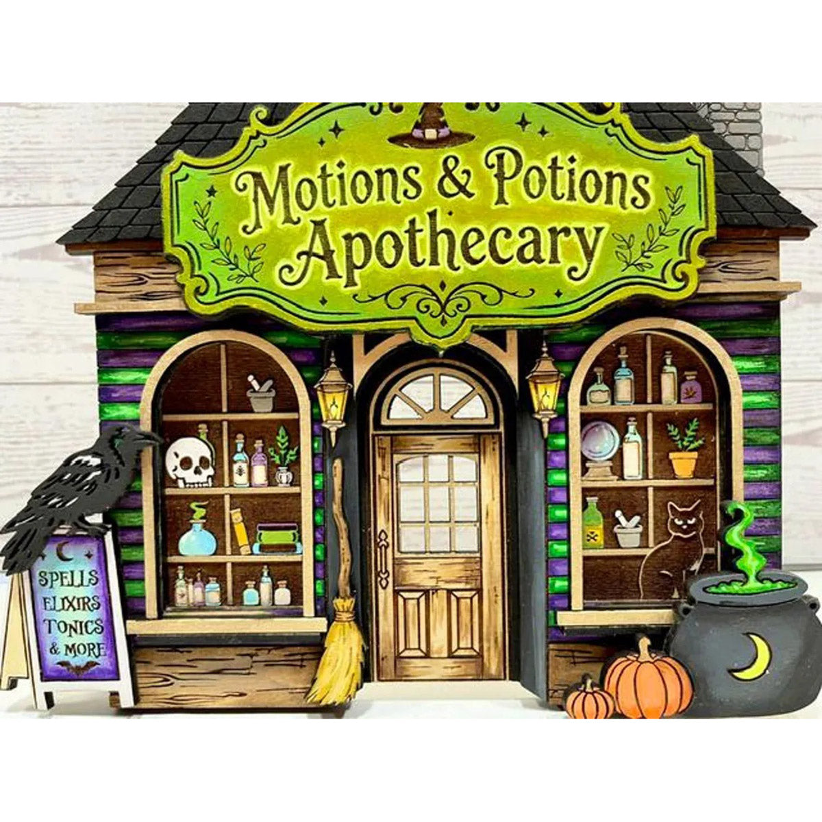 Motions And Potions Apothecary Haunted Halloween Witches Store - Glowforge