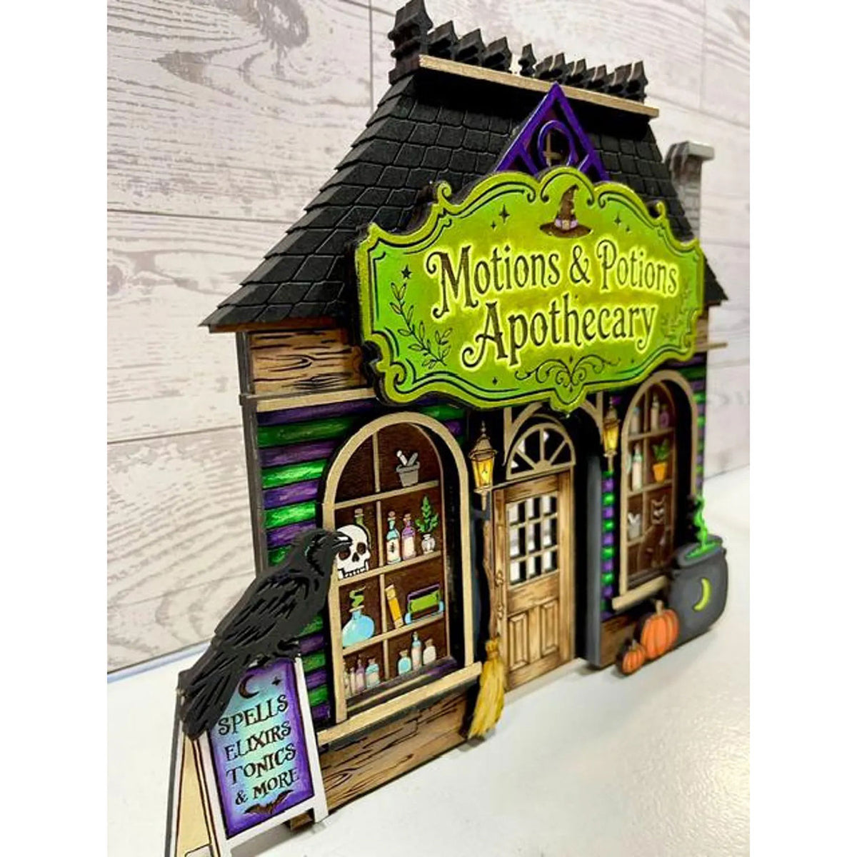 Motions And Potions Apothecary Haunted Halloween Witches Store - Glowforge