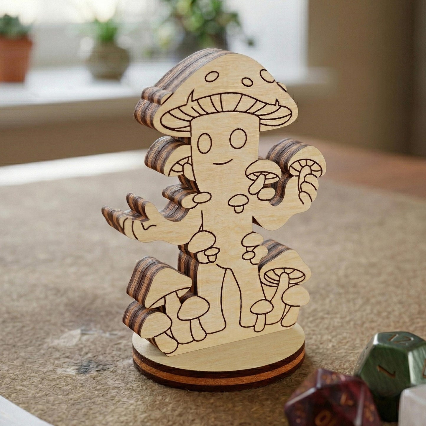Mushroom Folk - Tabletop RPG Character Figurine - Glowforge