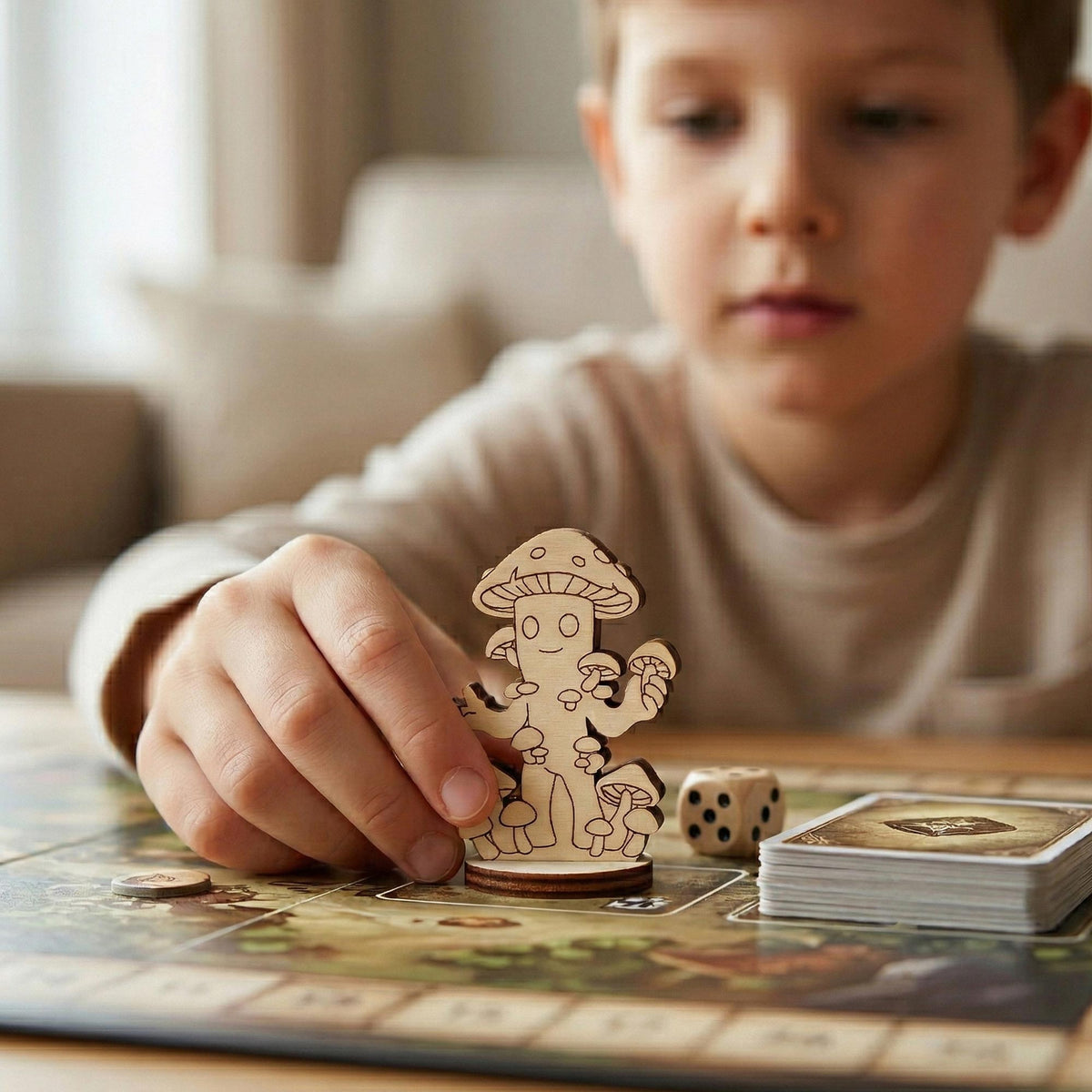 Mushroom Folk - Tabletop RPG Character Figurine - Glowforge