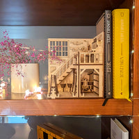 Music Store Book Nook - Miniature Diorama with Guitars, Drums & Piano - Glowforge