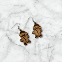 Mustache Cute Gingerbread Earrings - Glowforge