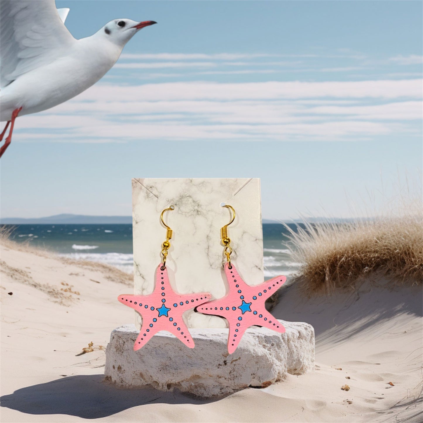 Nautical Starfish Summer Earrings